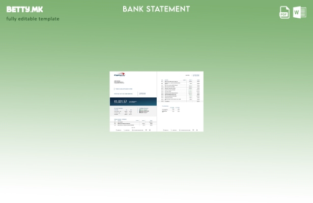 Модерен стил на USA Шаблон за страници за збор на сметката на сметката Capital O